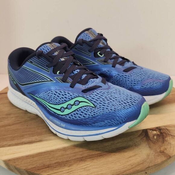 Saucony Kinvara 9 Women's running shoes Size 7 Blueish Purple & Teal - Picture 3 of 10